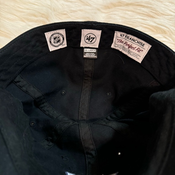 New York Rangers Black Baseball Hat 47 XX-Large Hockey NHL NWOT - Picture 7 of 8